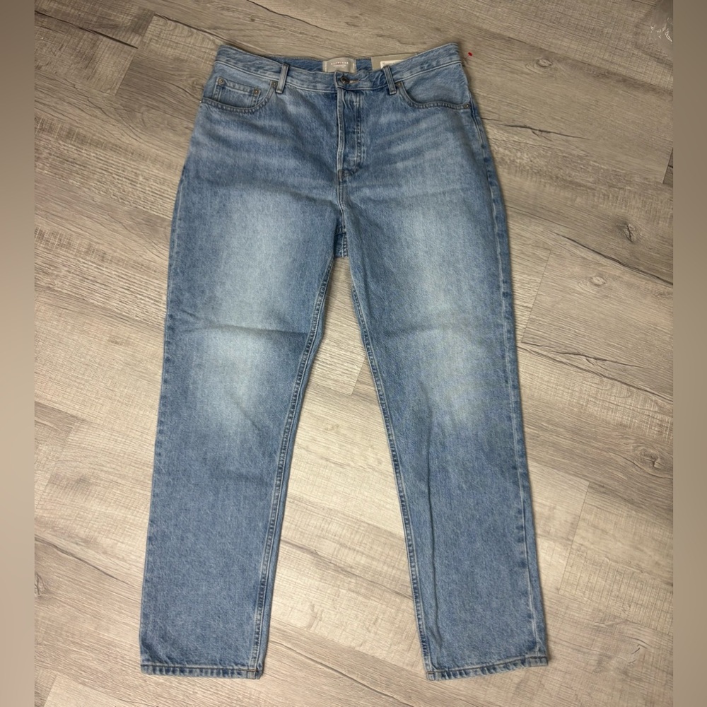 NWT Everlane The '90s Cheeky Straight Jean Color Vintage Sunbleached Blue Sz 31 - Picture 3 of 8